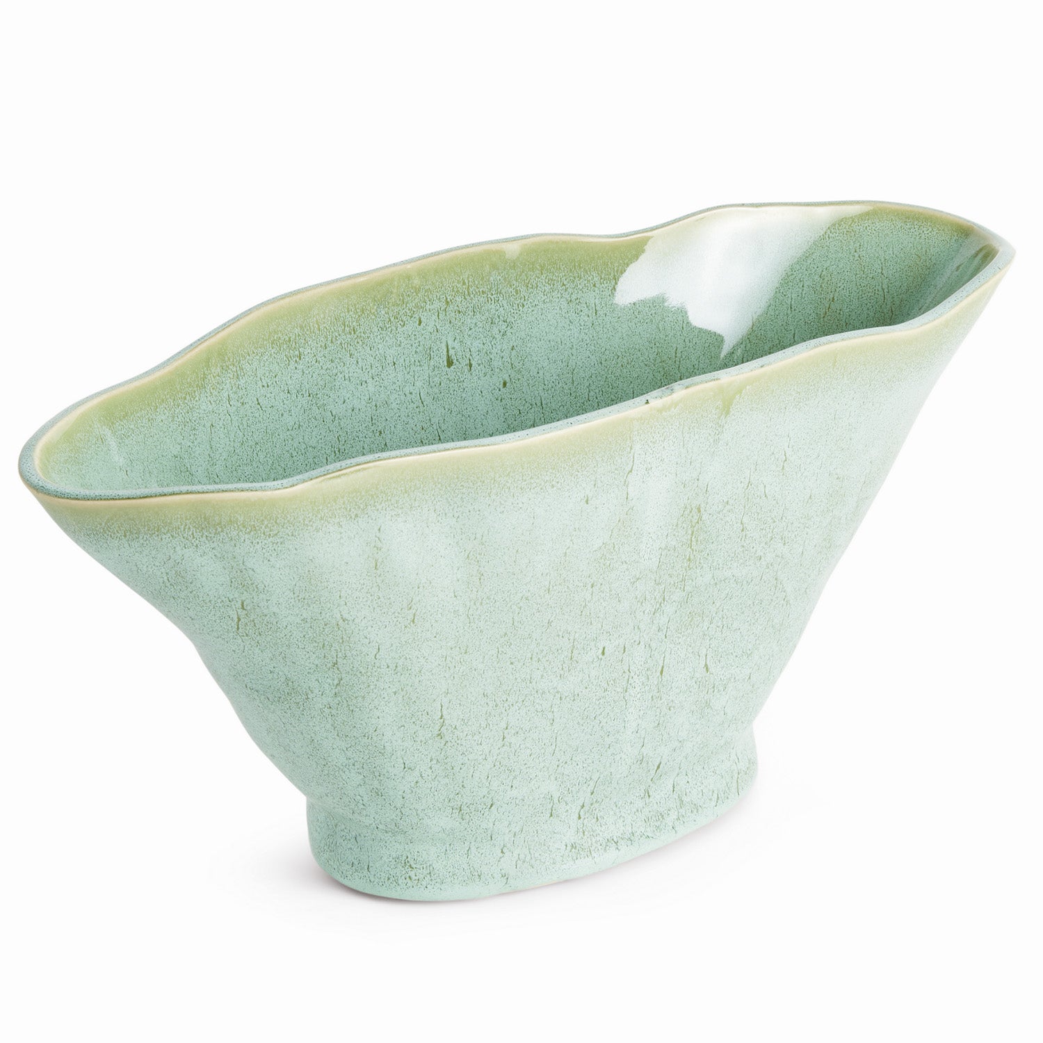 Madara Green Oval Vase
