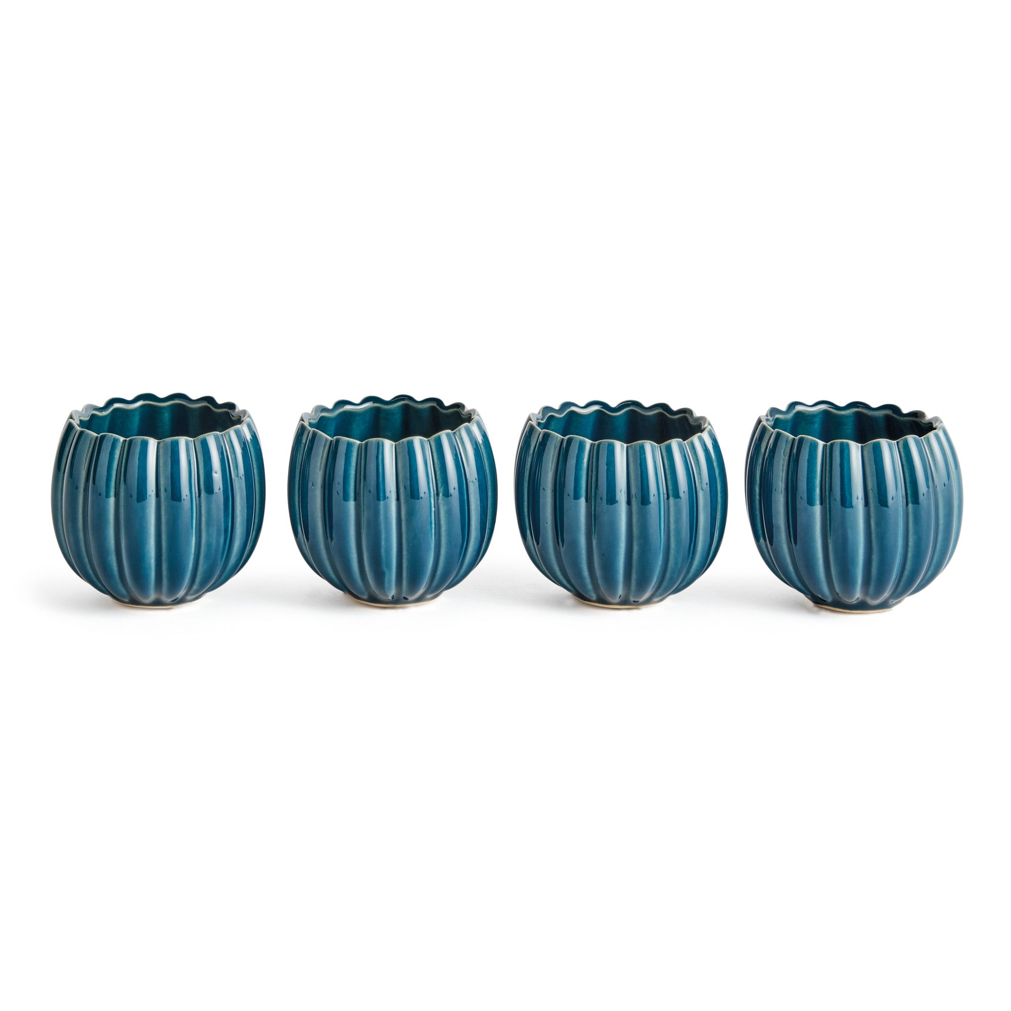 Leanna Blue Mini Pot Set of 4