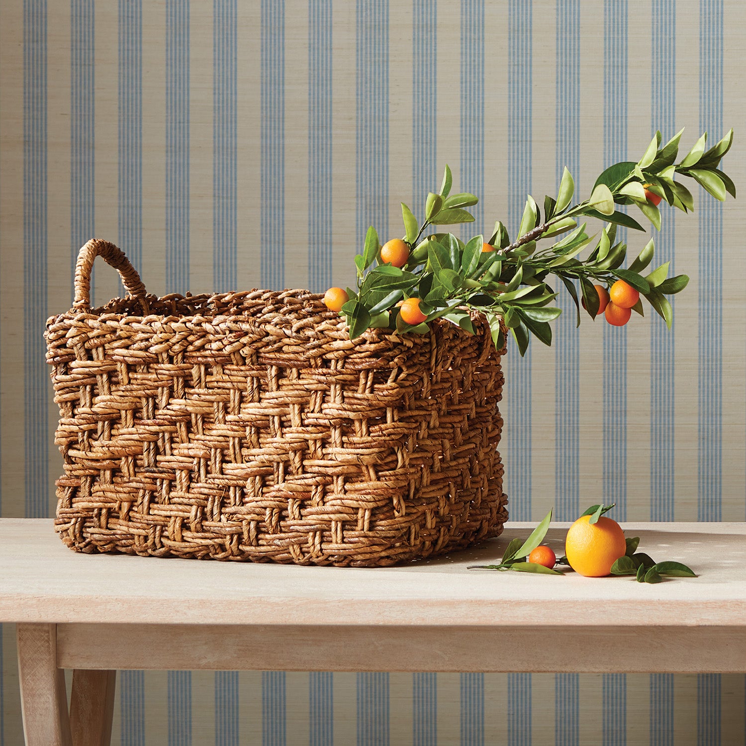 Eve Banana Leaf Large Baskets With Handles Set of 2