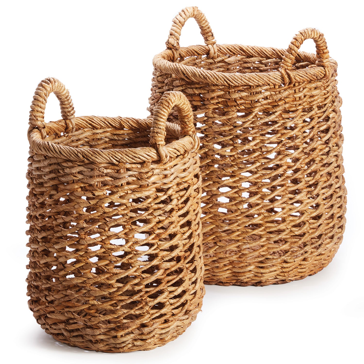 Cam Banana Leaf Baskets with Handles Set of 2