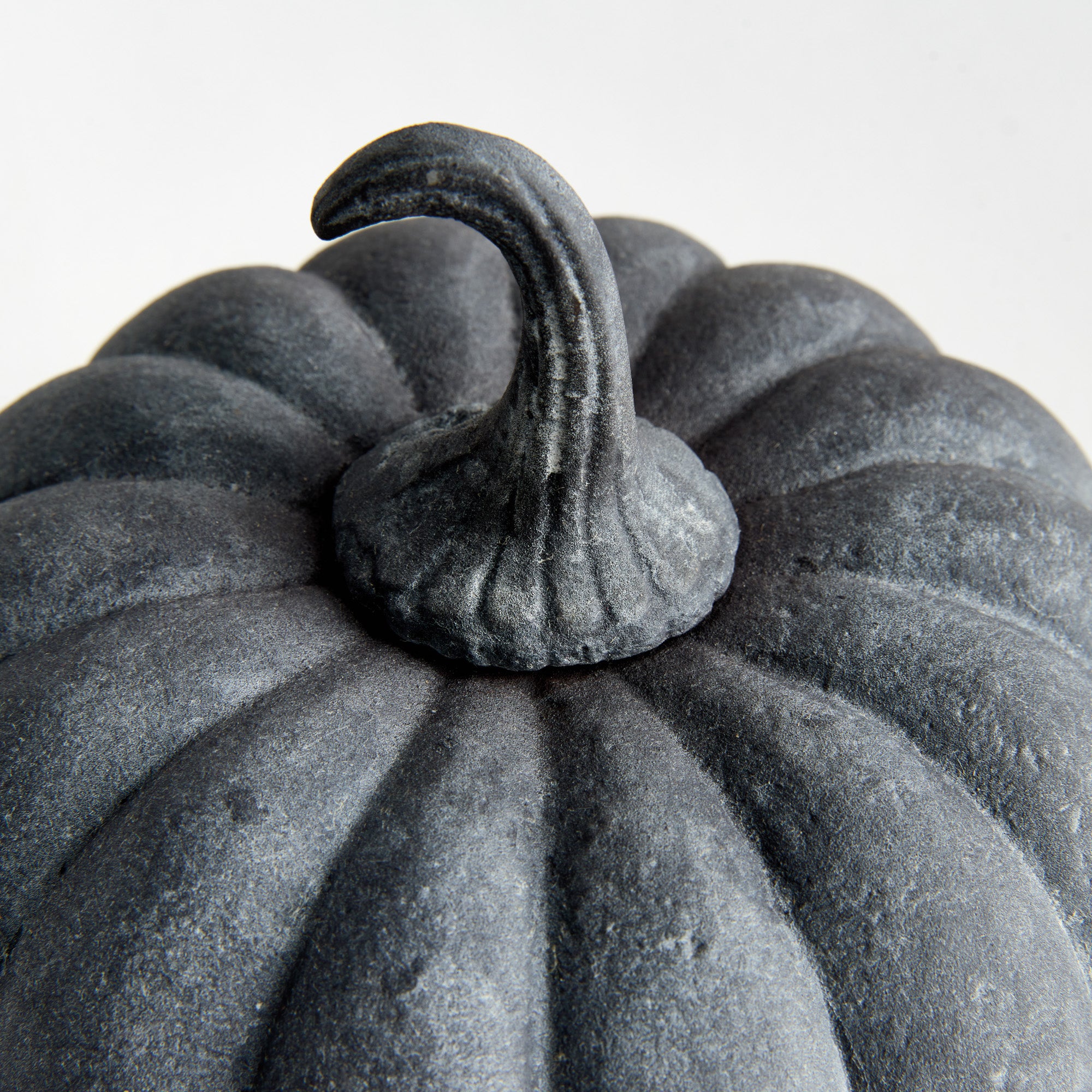 Sculpted Gray Pumpkin Set of 3