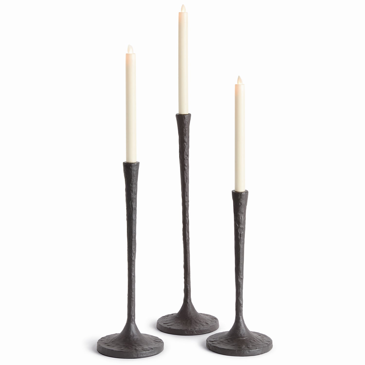 Burke Black Taper Candle Holder Set of 3