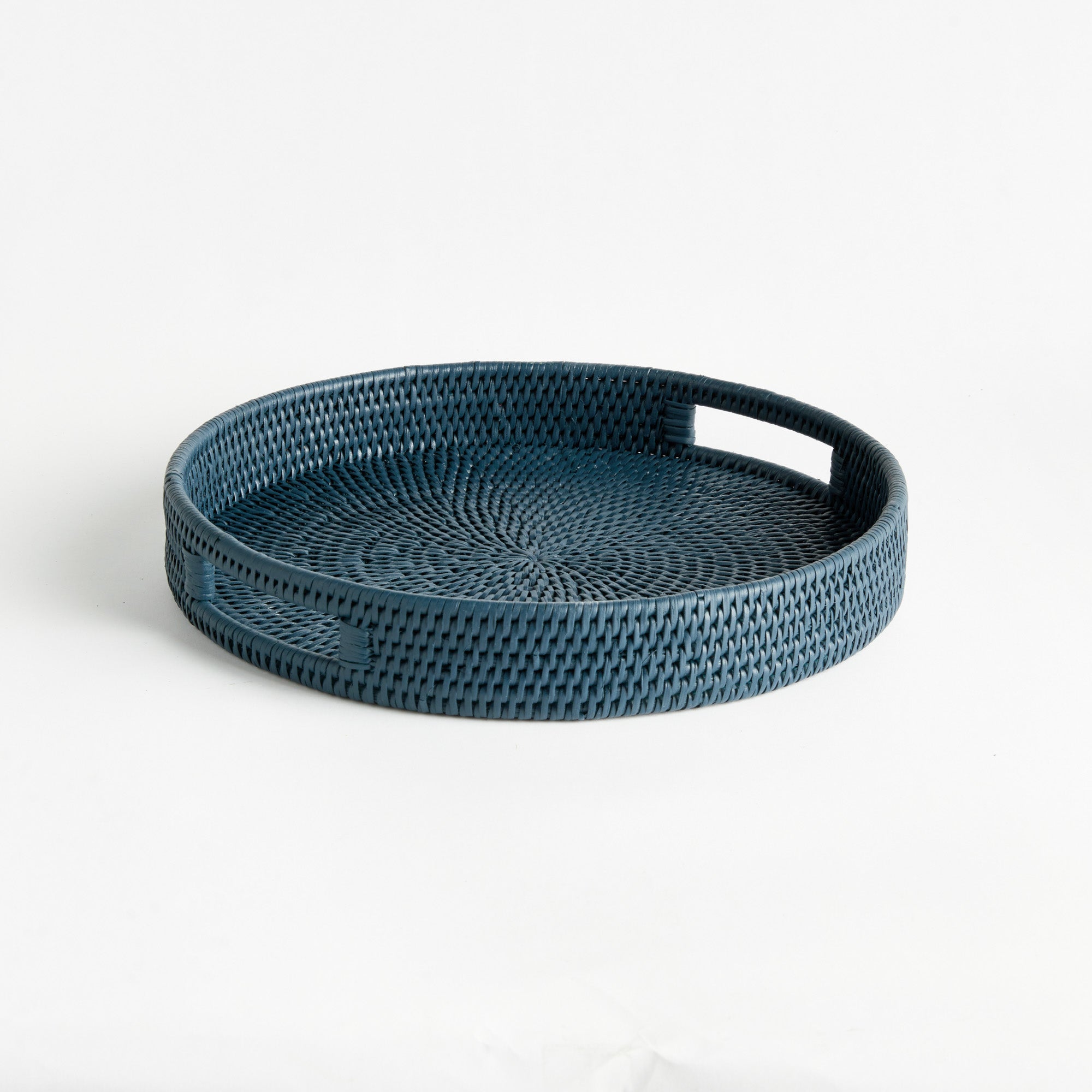 Burma Rattan Round Serving Tray