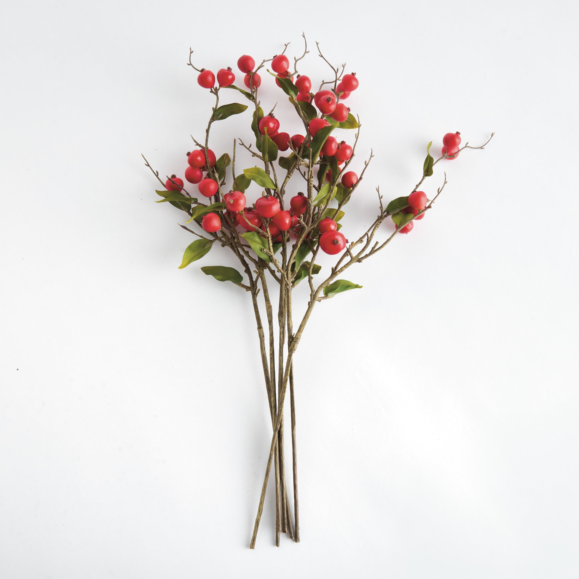 Crabapple Faux Plant Stem Set of 6