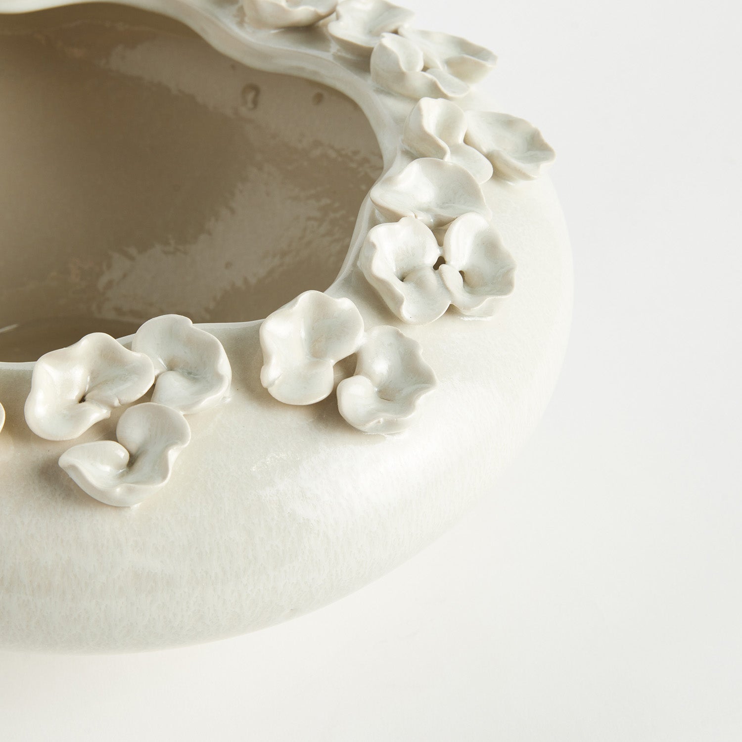 Petite Fleur White Decorative Bowl