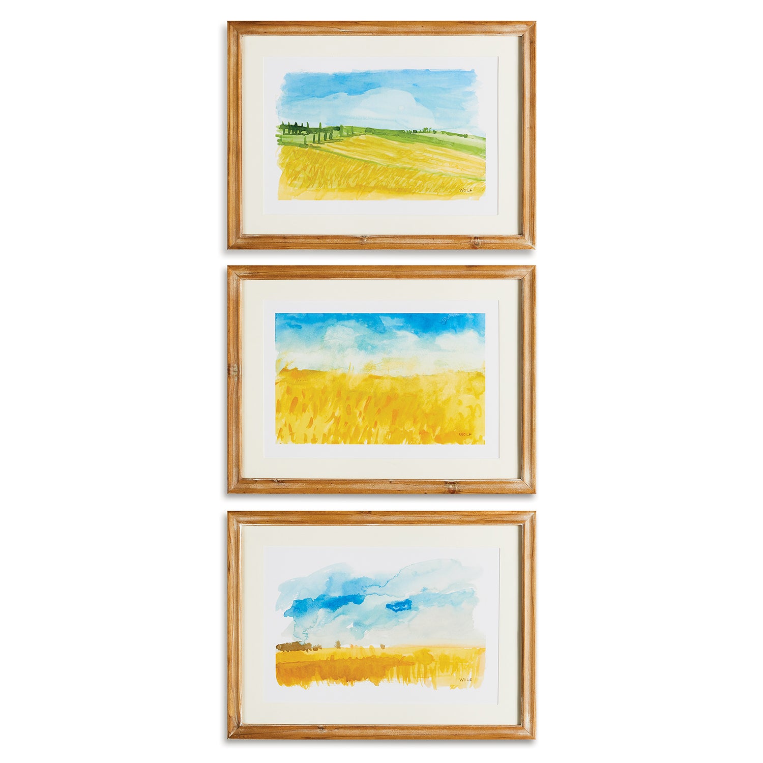 European Landscape Framed Print Set of 3