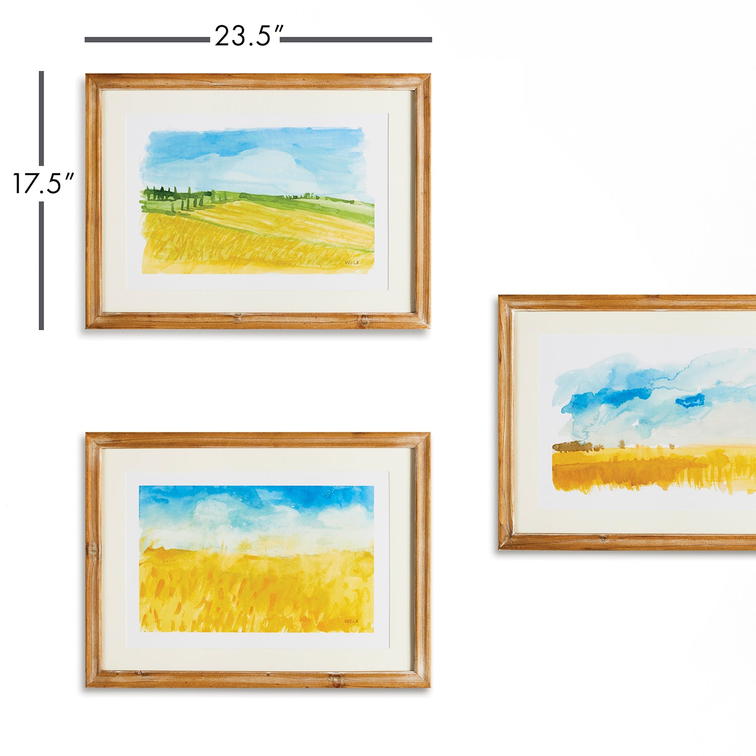 European Landscape Framed Print Set of 3