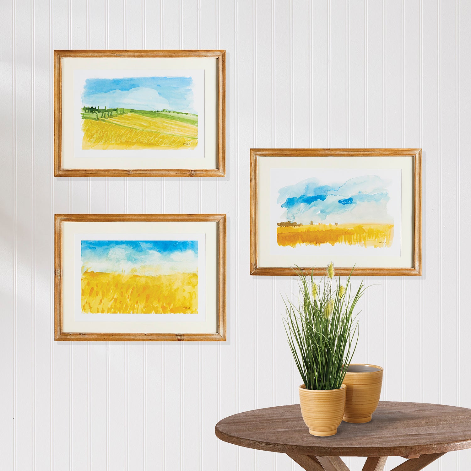 European Landscape Framed Print Set of 3