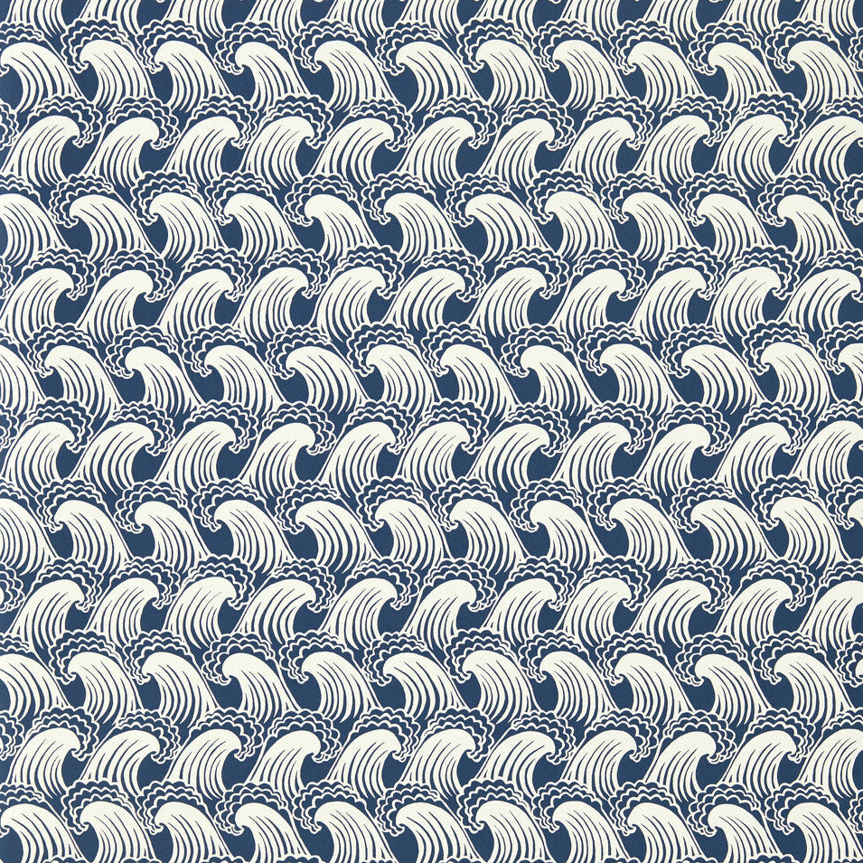 Scion x Kravet Ride The Wave Wp Denim Wallpaper