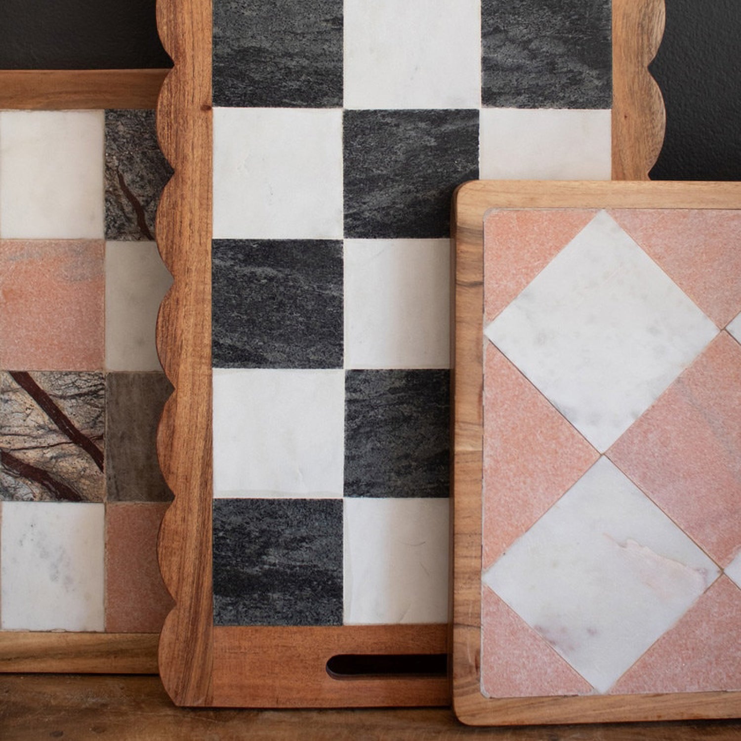 Rectangle Checkered Serving Board