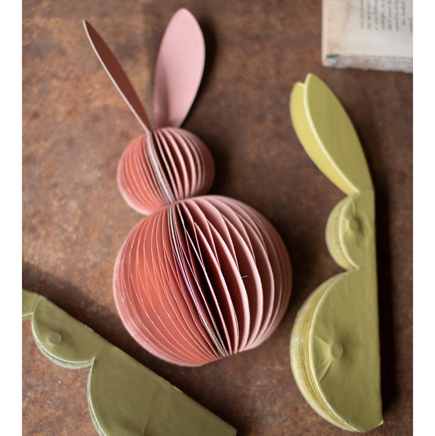 Paper Accordion Bunnie Set of 4