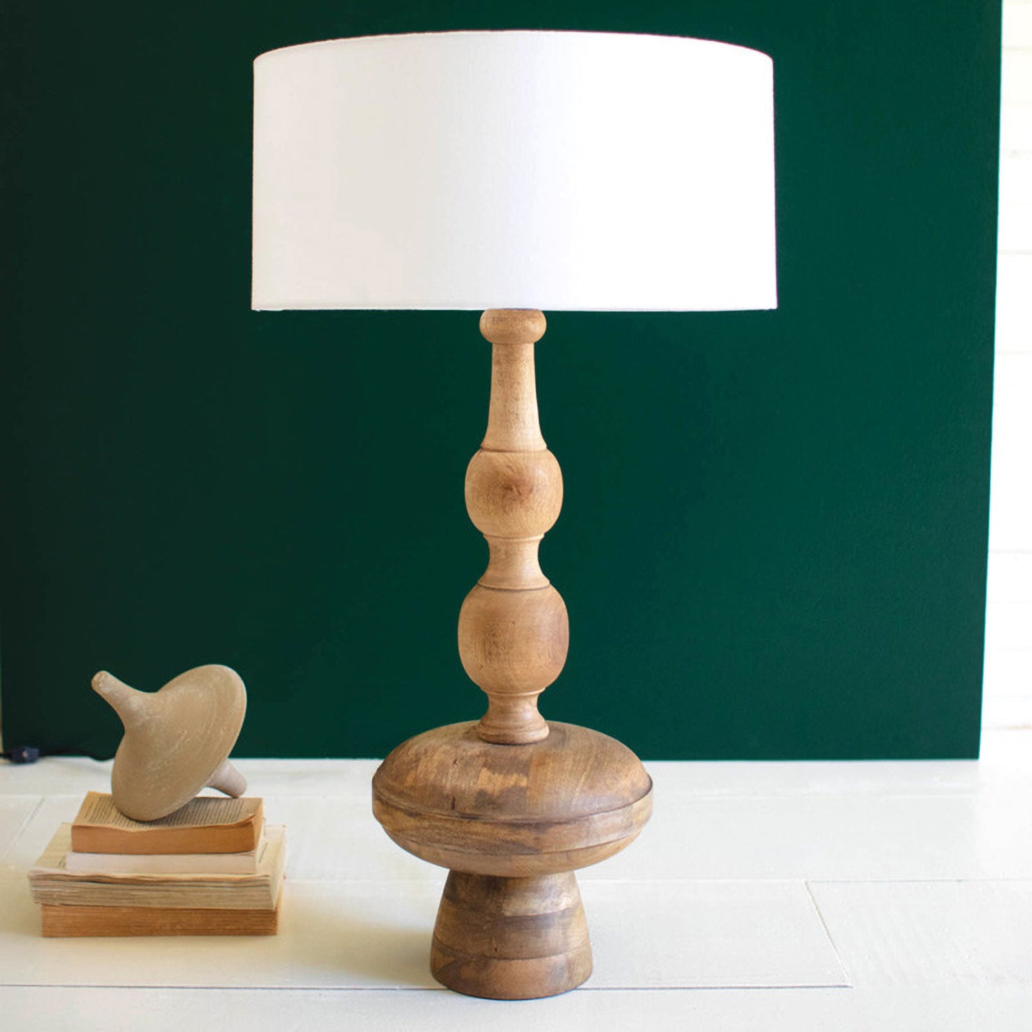 Carved Table Lamp