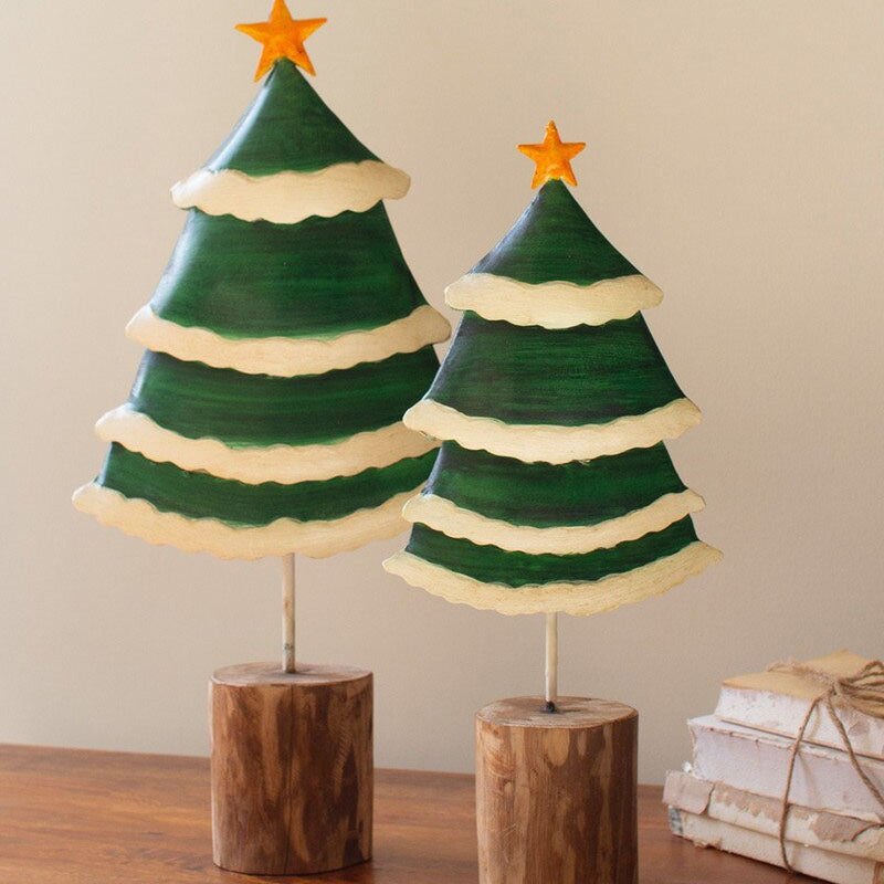Classic Tree Sculpture Set of 2