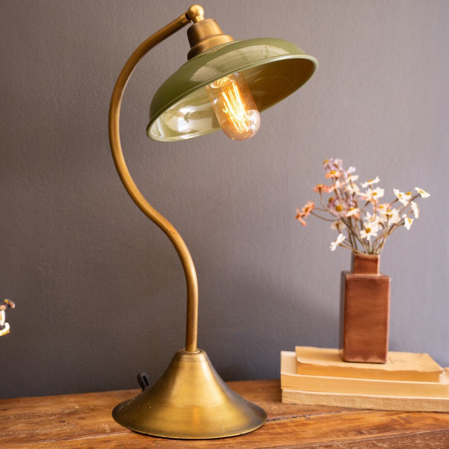 Antique Brass Table Lamp