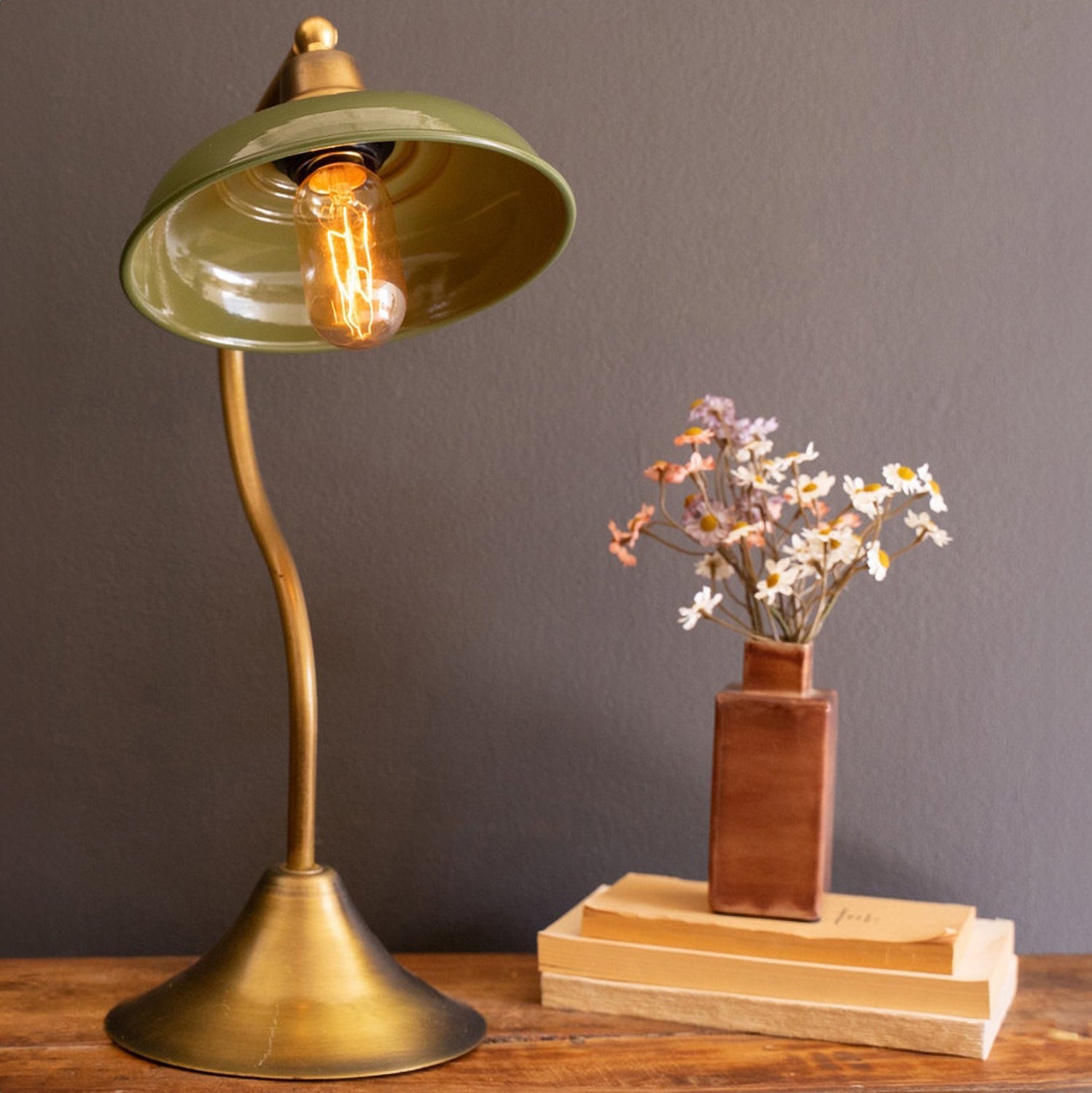 Antique Brass Table Lamp