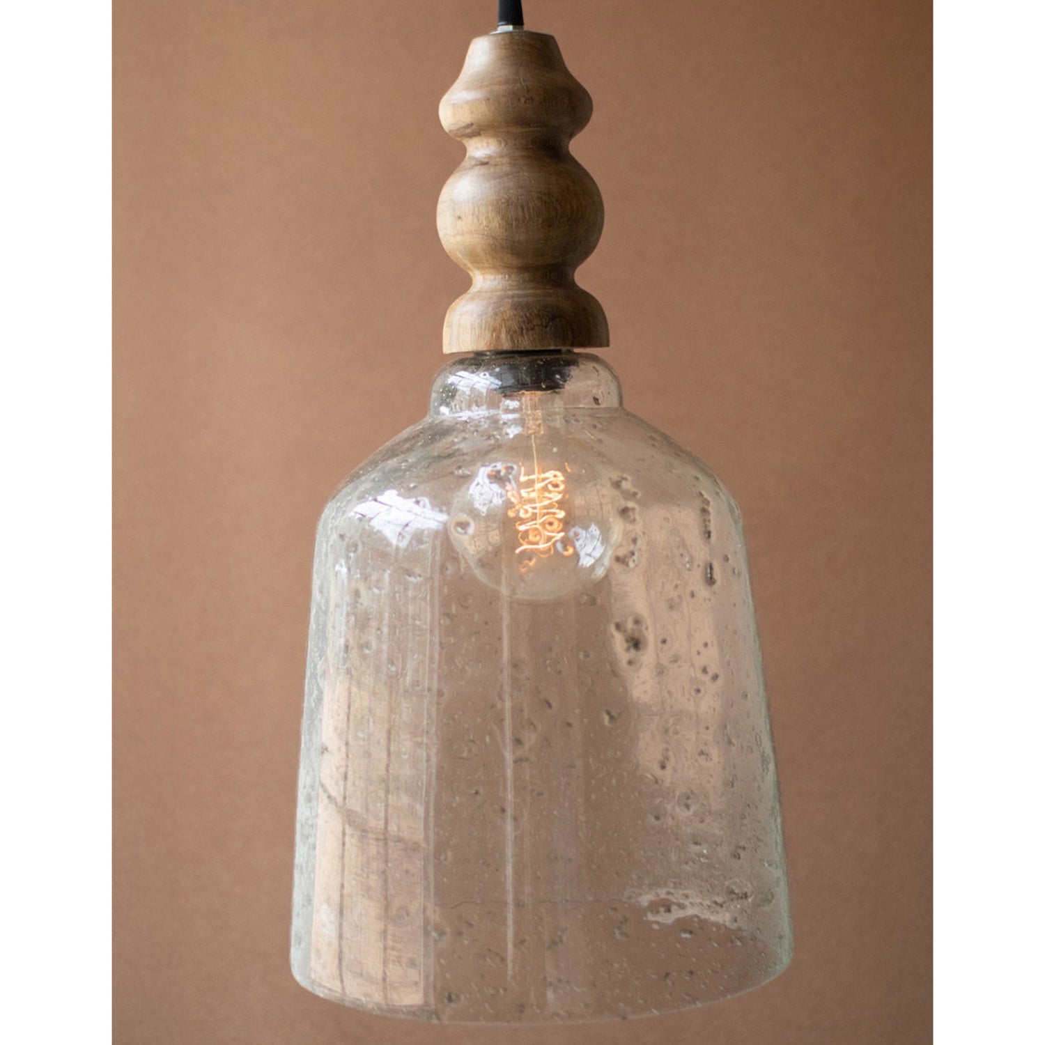 Pebbled Glass Pendant