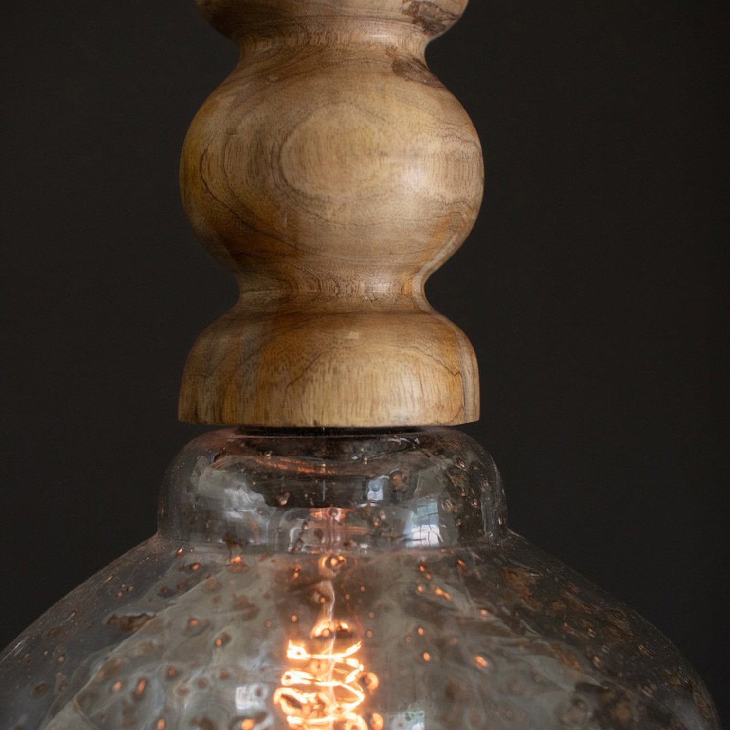 Pebbled Glass Pendant