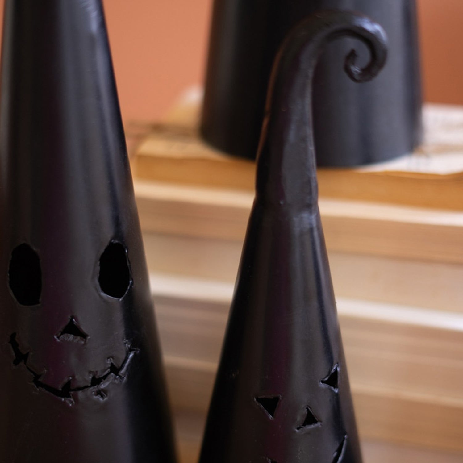 Halloween Hat Jack-O-Lantern Set of 4