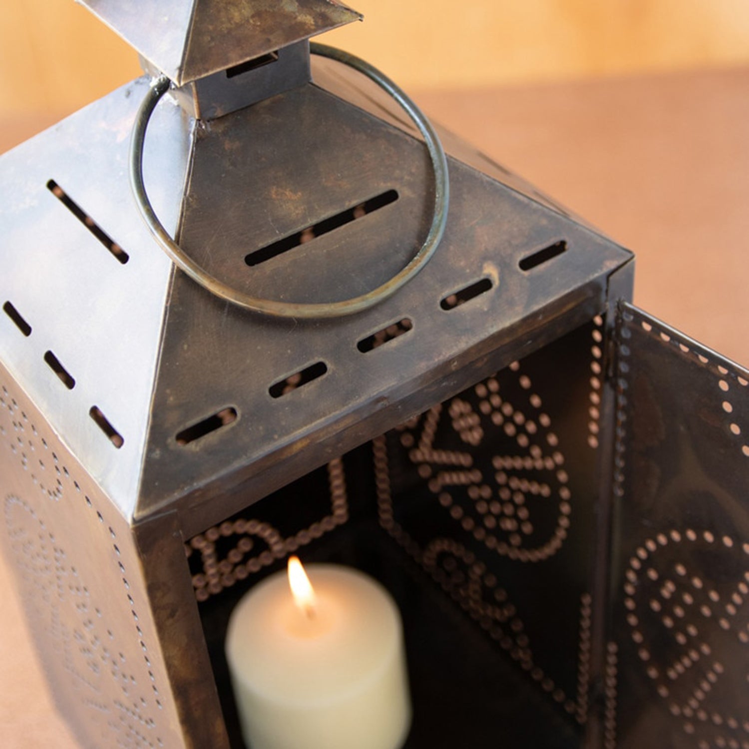 Rustic Metal Lantern