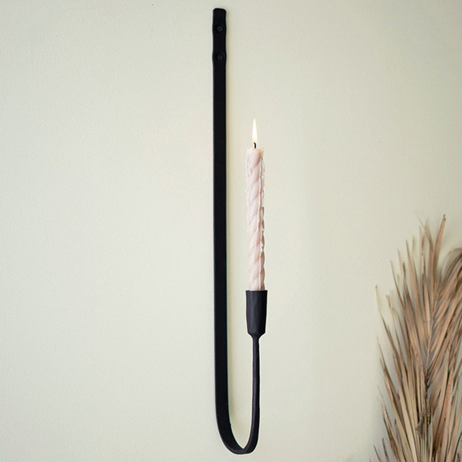 Forged Iron Single Taper Wall Sconce Set of 2