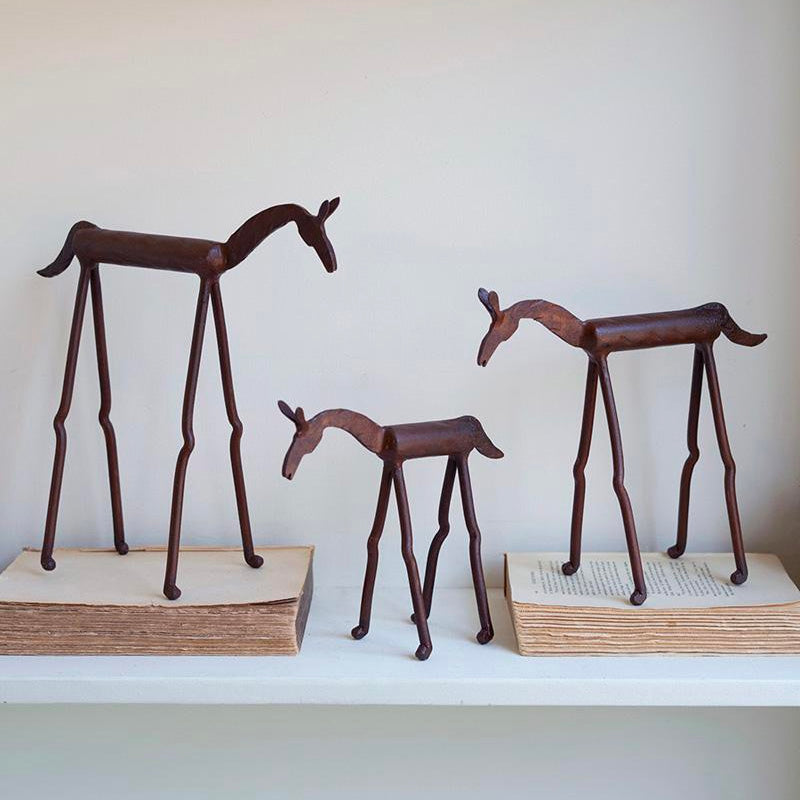 Forged Iron Horse Set of 3