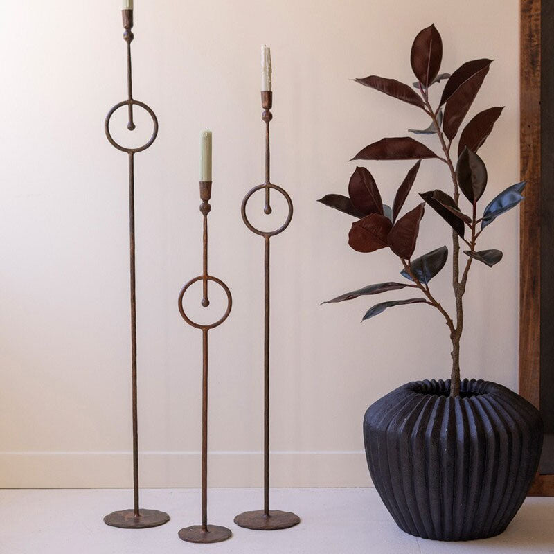 Circle Taper Candle Holder Set of 3