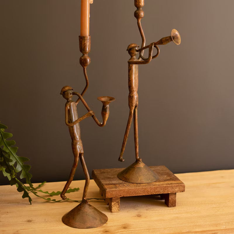 Musical Taper Candle Holder Set of 2