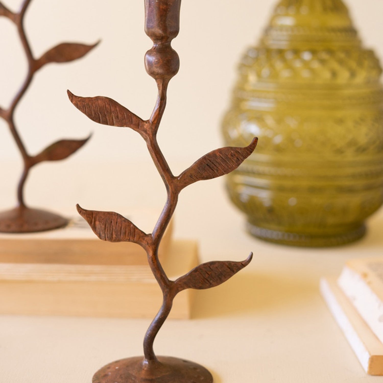 Iron Vines Taper Candle Holder Set of 3