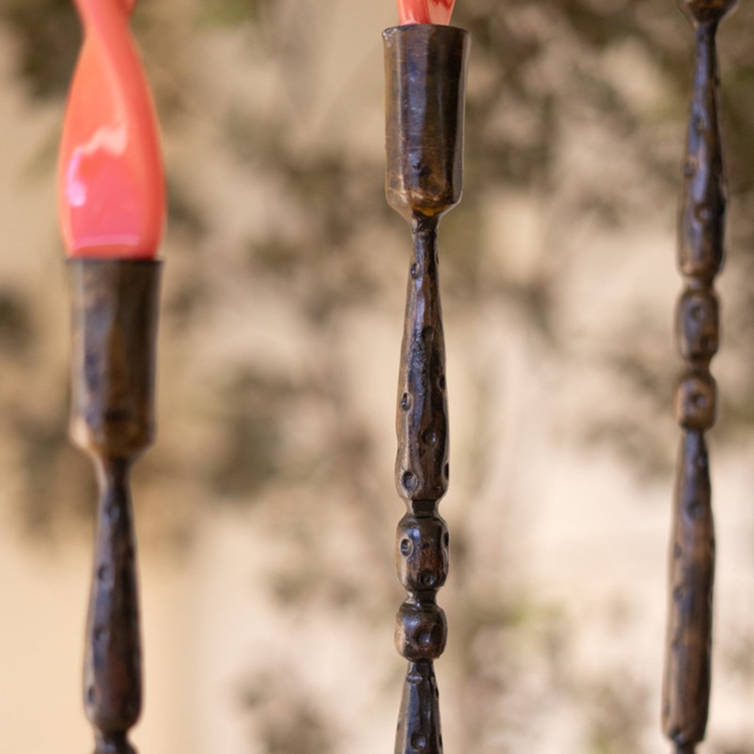 Tall Taper Candle Stand Set of 3