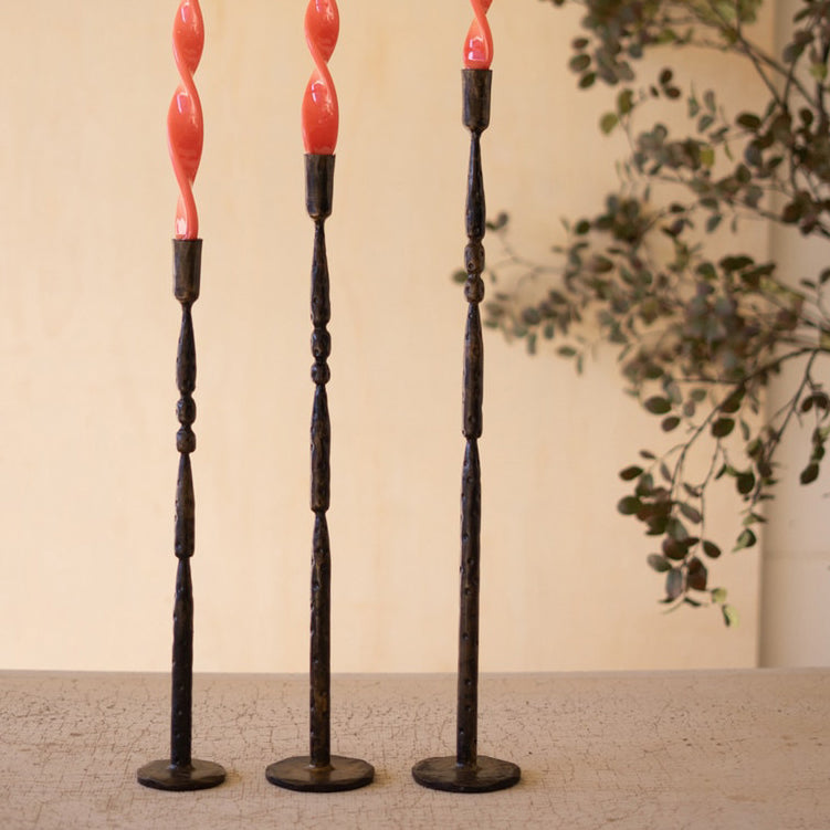 Tall Taper Candle Stand Set of 3