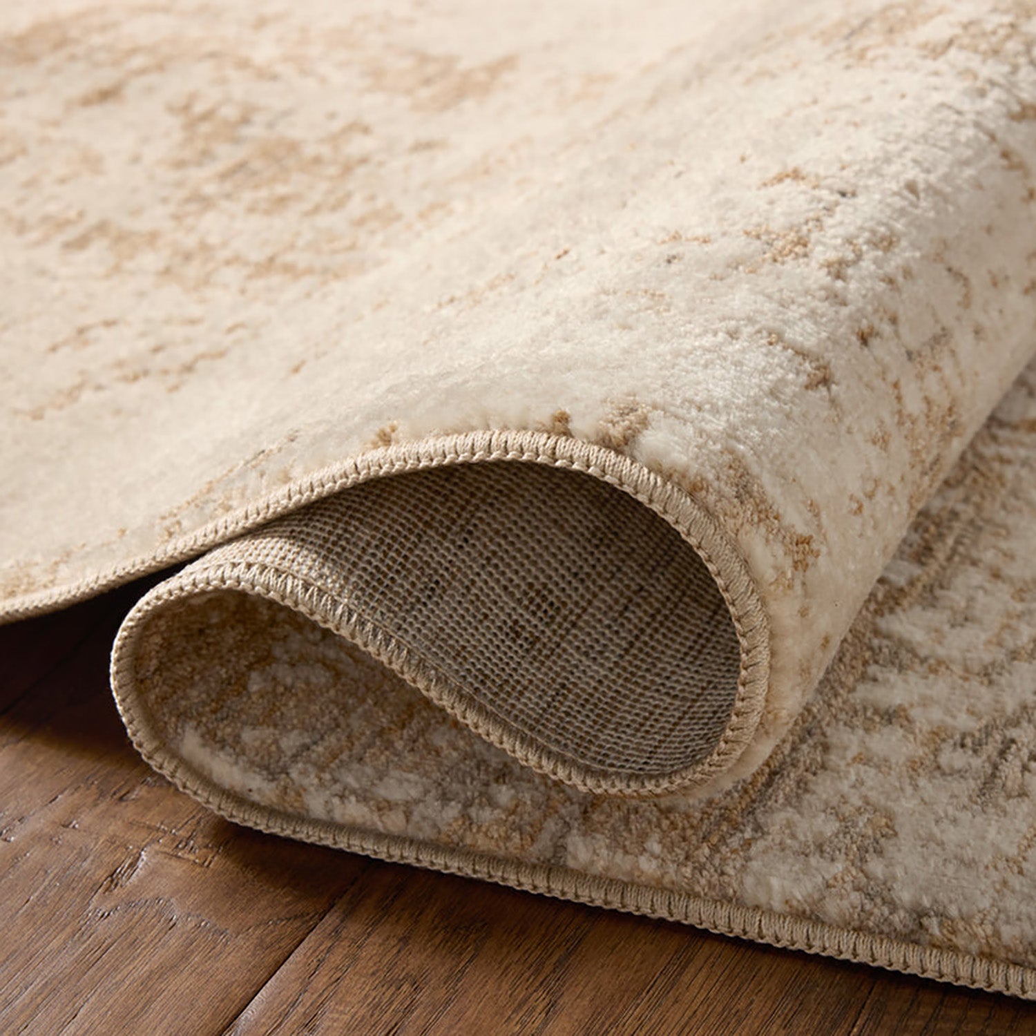 Loloi Nellie Stone/Taupe Power Loomed Rug