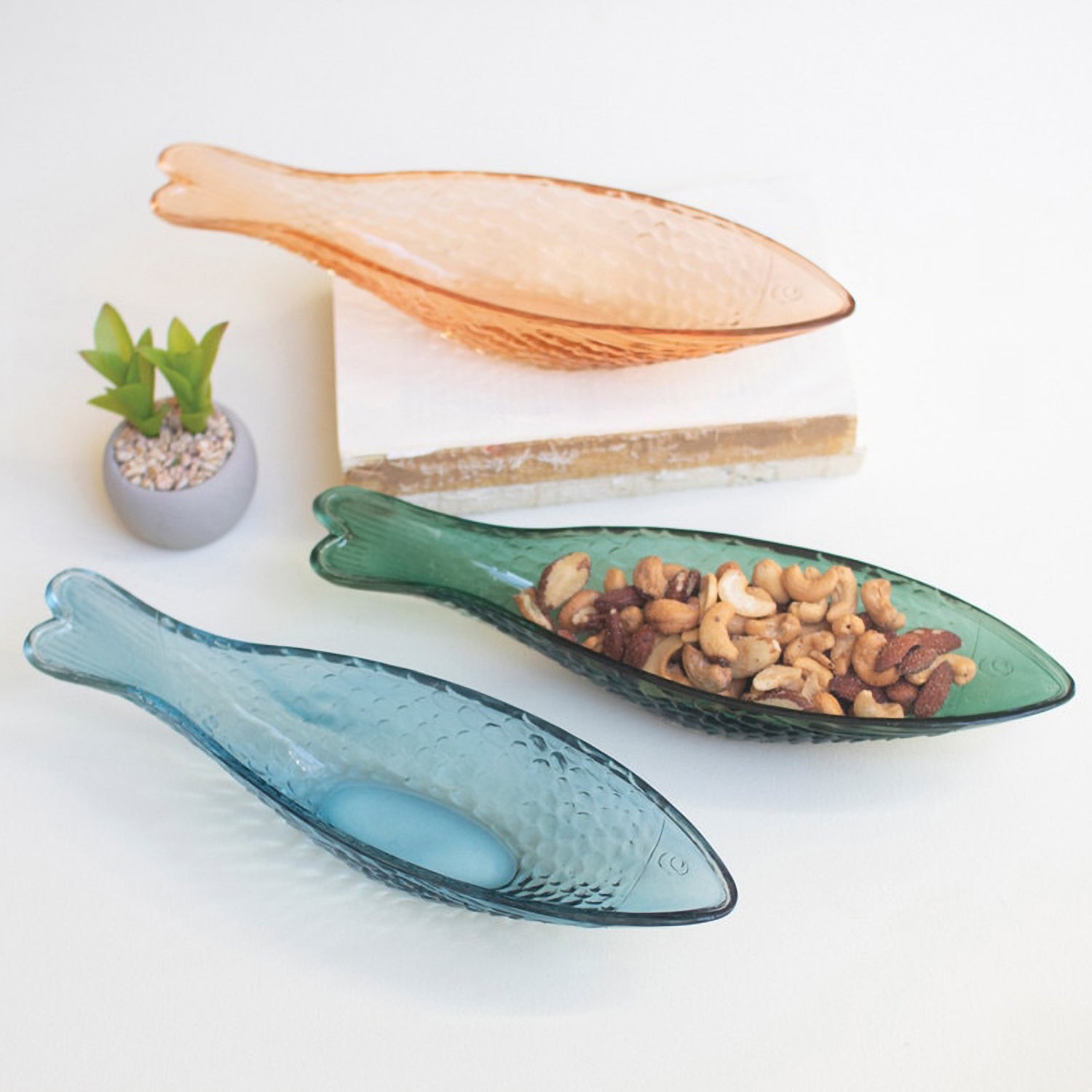 Glass Fish Bowl Set of 3