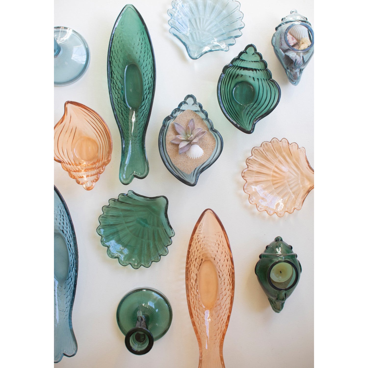 Glass Fish Bowl Set of 3