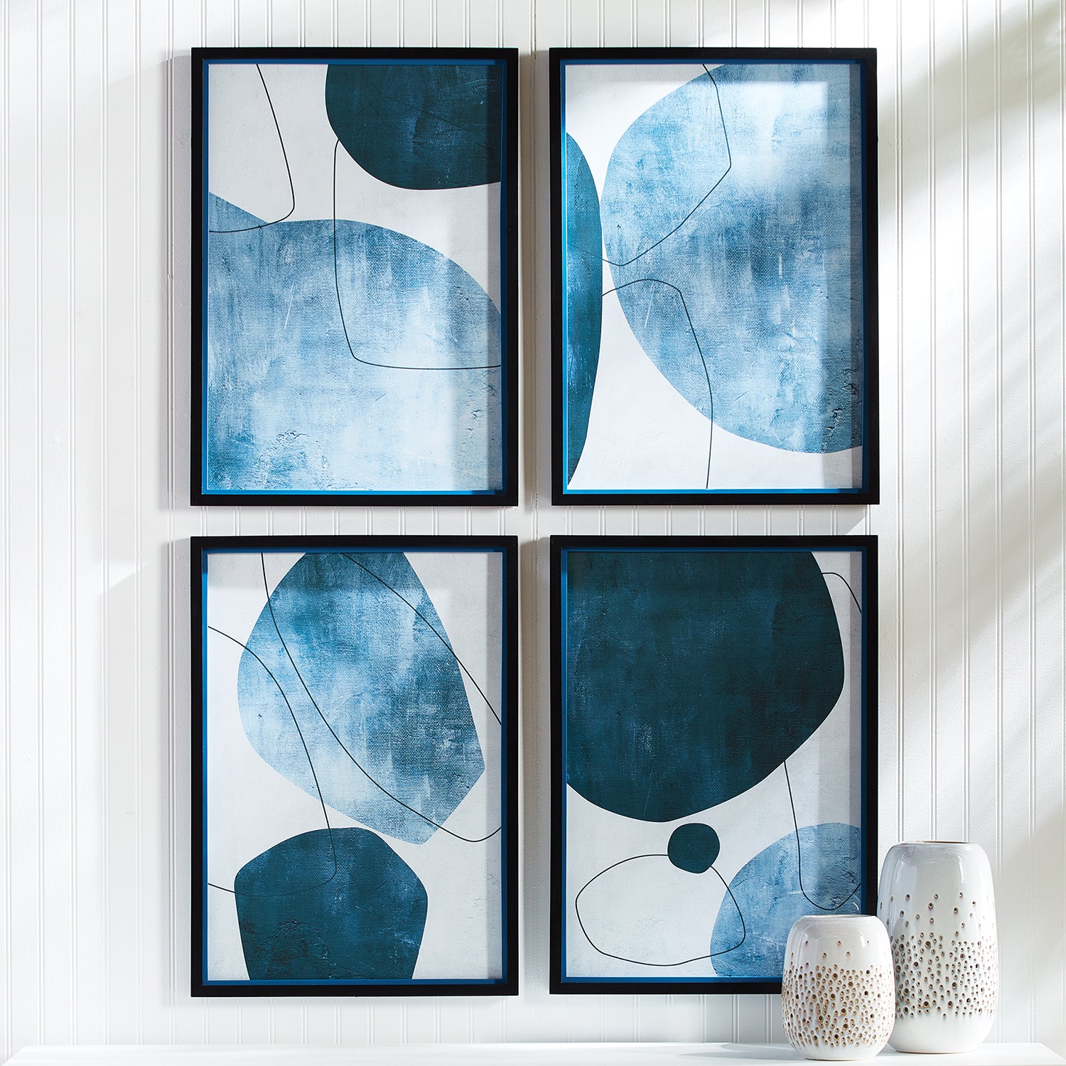 Abstract Ecliptic Print Wall Art Set of 4