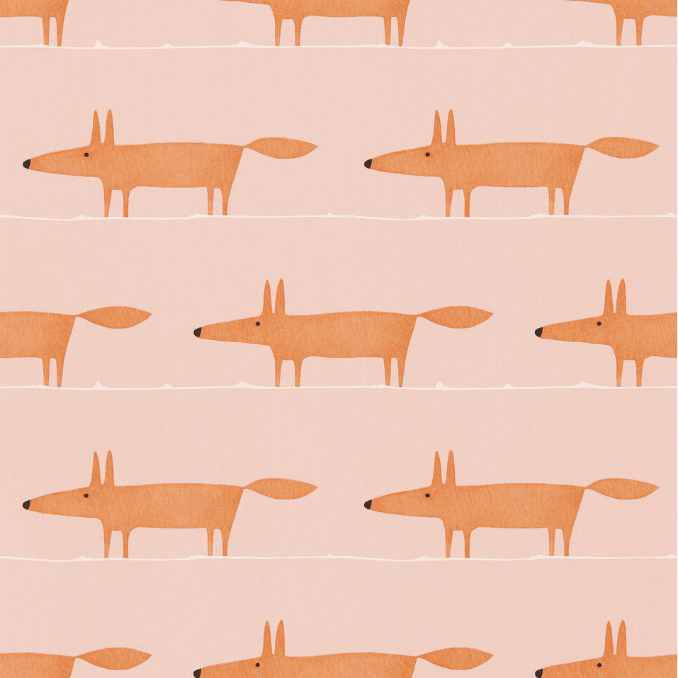 Scion x Kravet Midi Fox Wp Milkshake/Rose Wallpaper