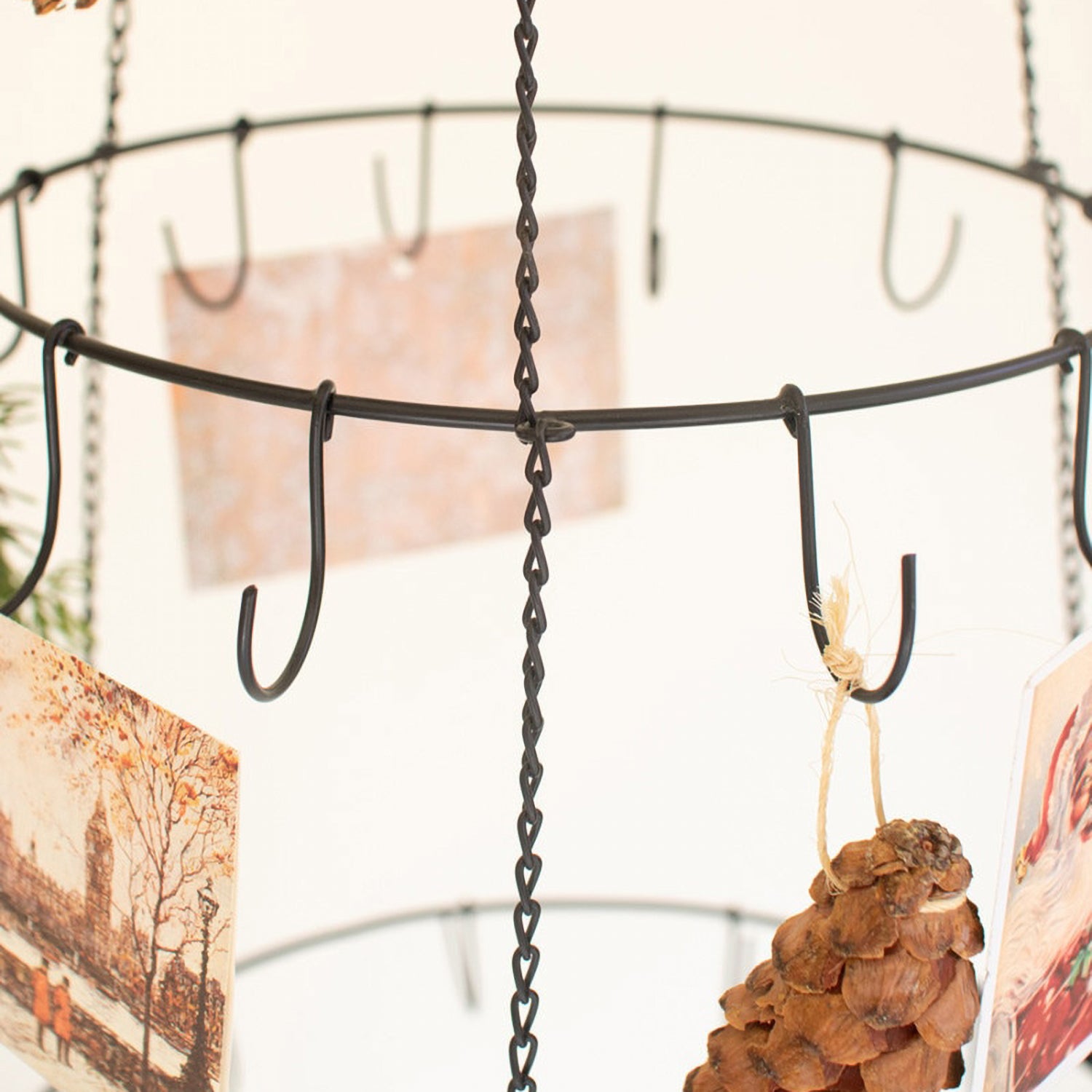 Three Layer Hanging Wire Ornament Tree