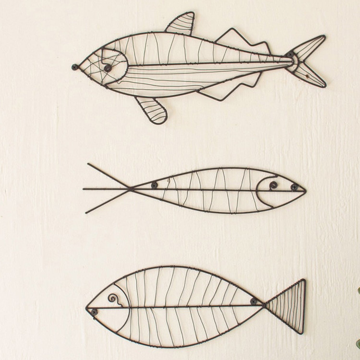Wire Fish Wall Art Set of 3