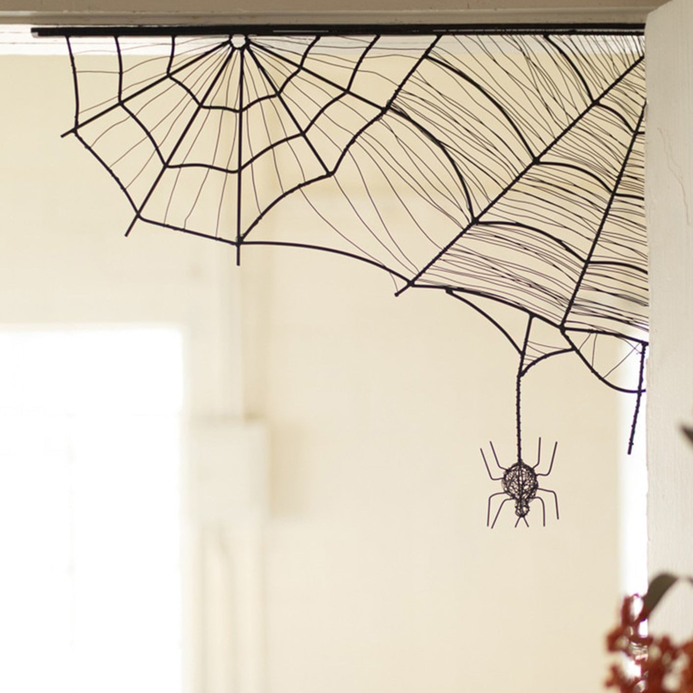 Halloween Spiderweb Corner Bracket
