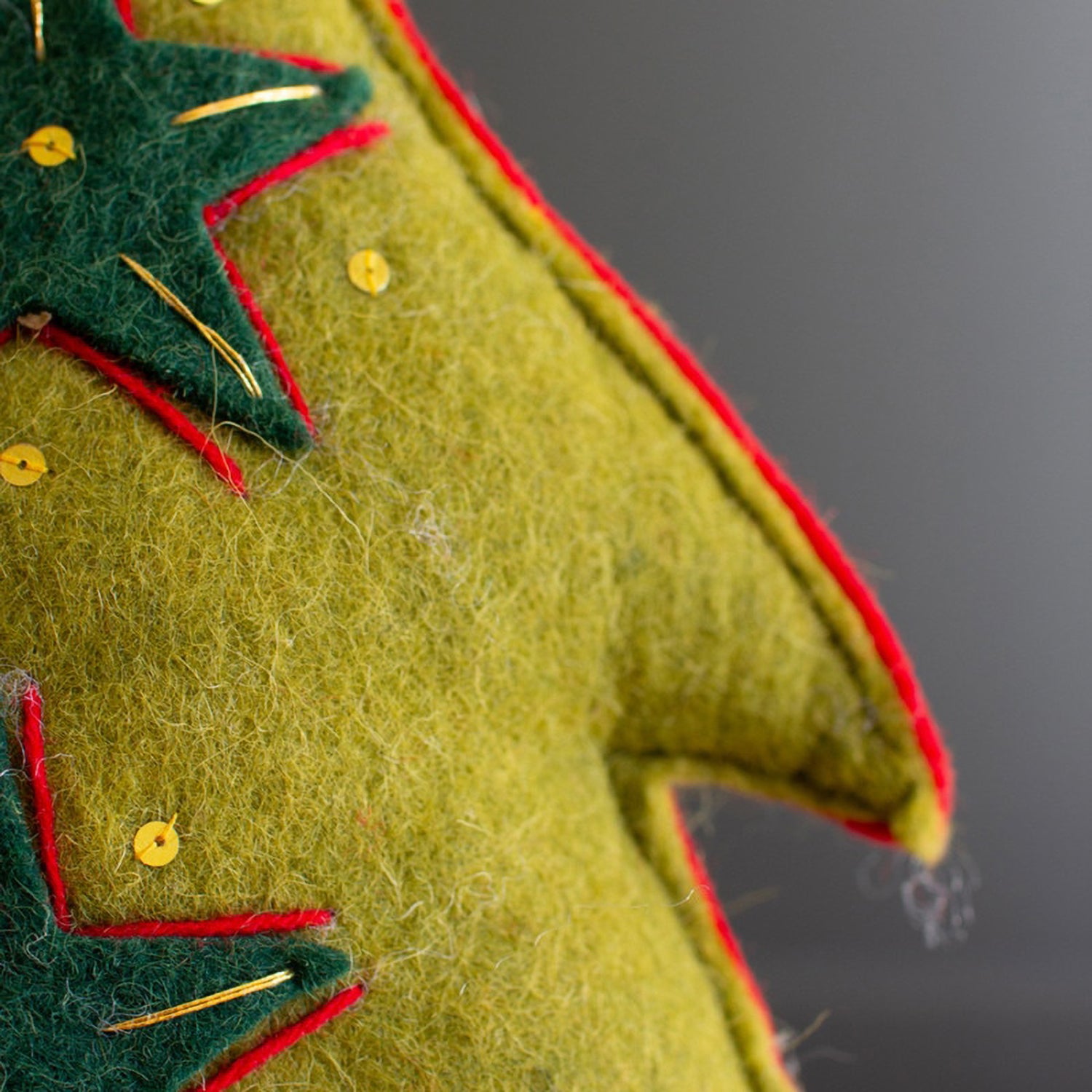 Felt Green Tree Christmas Pillow