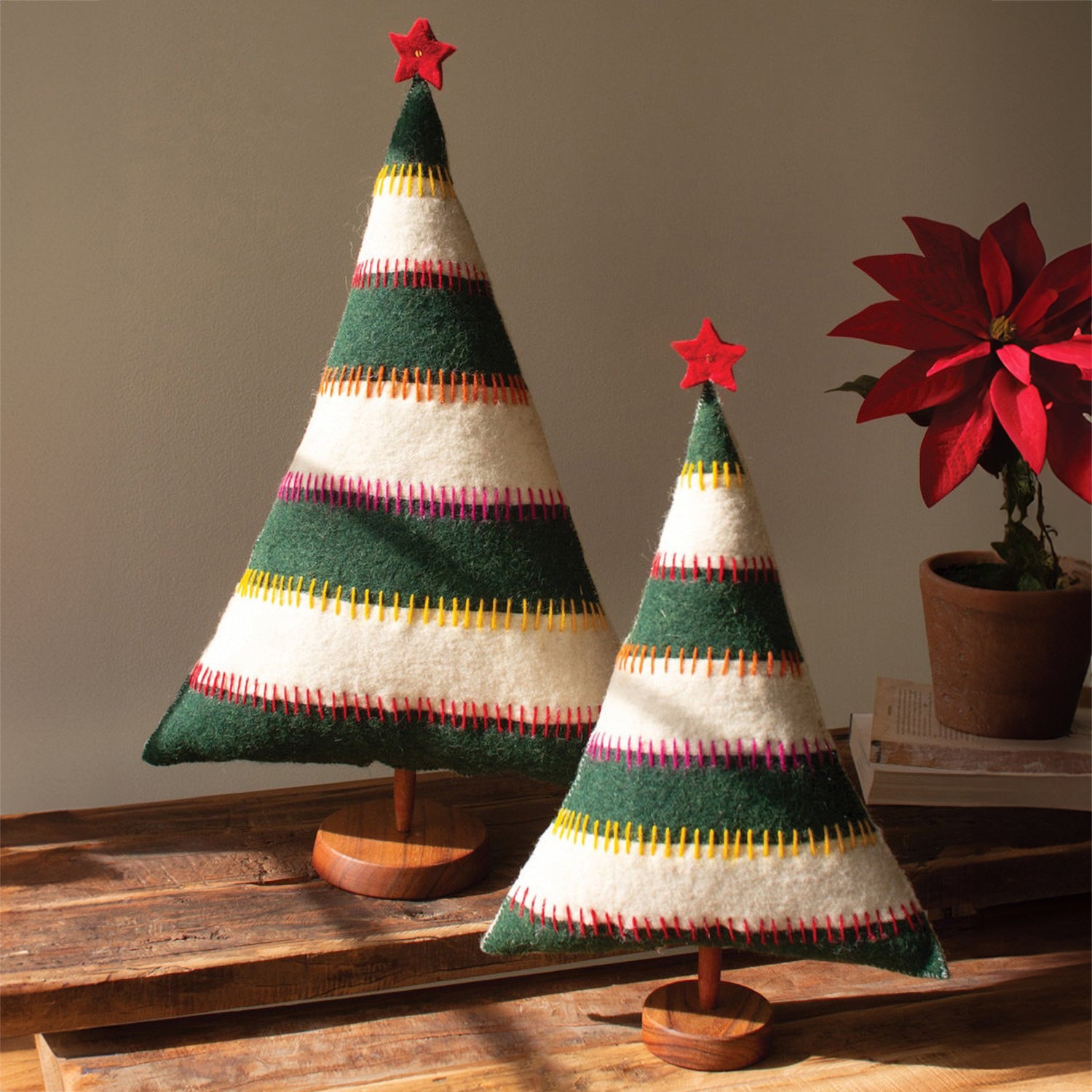 Felt Christmas Tree Set of 2