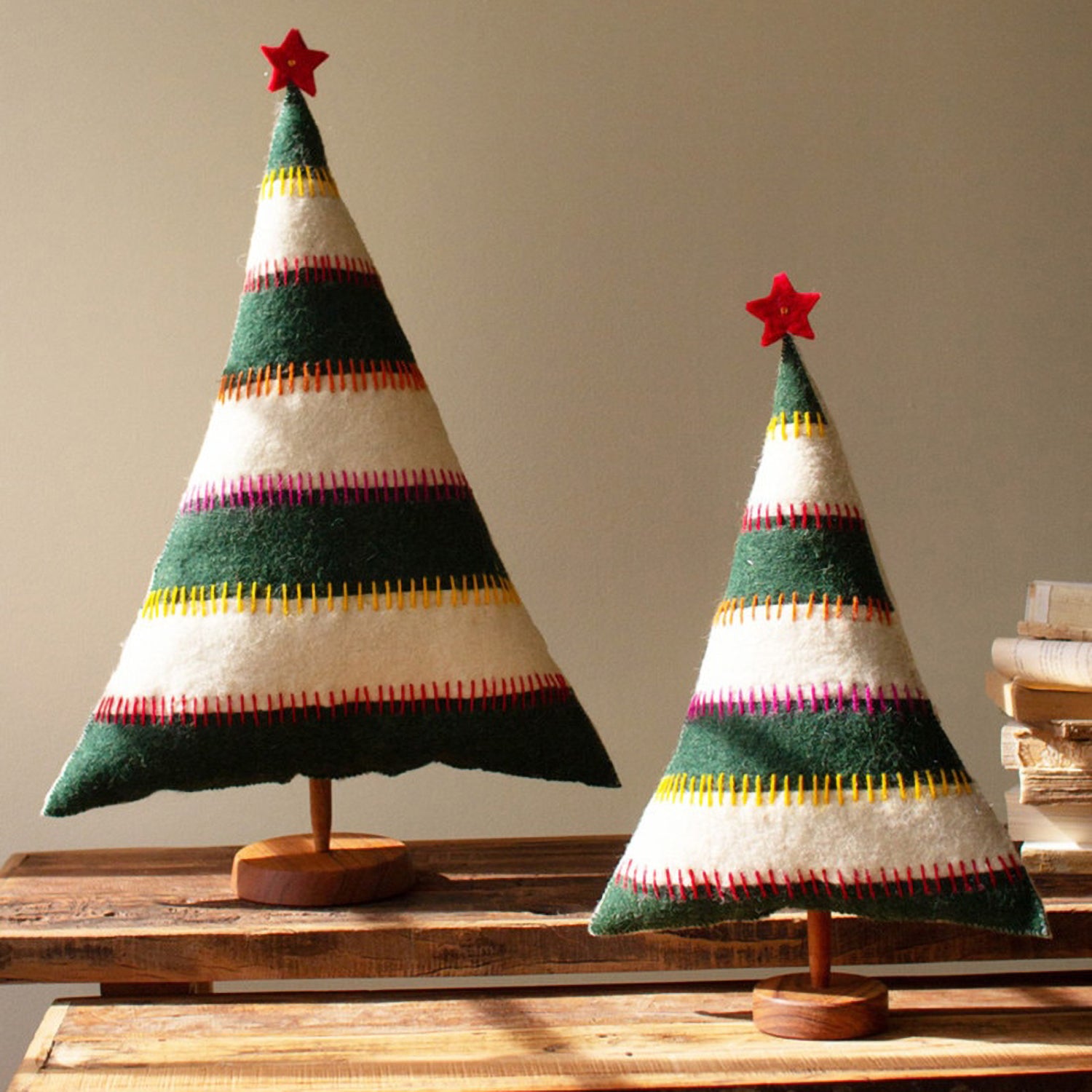 Felt Christmas Tree Set of 2