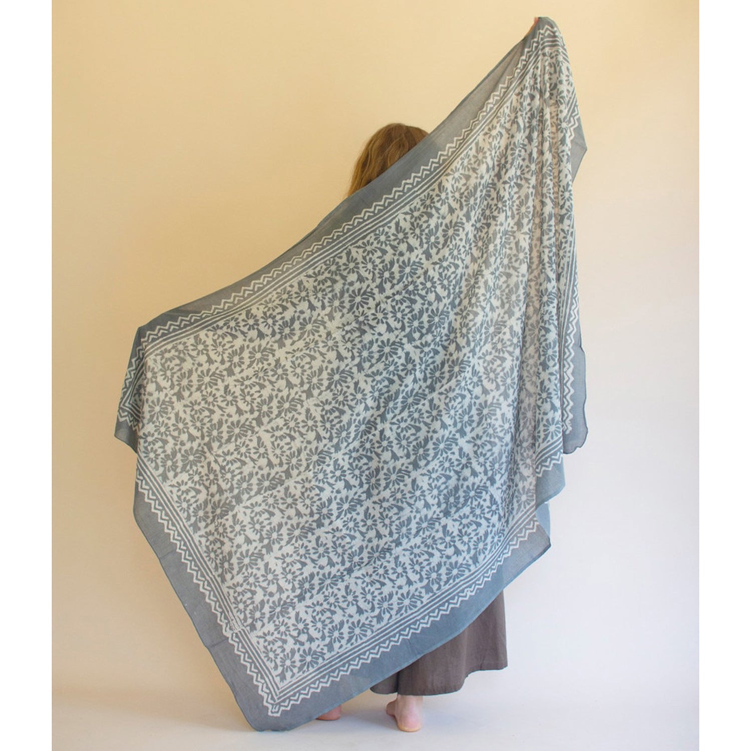 Mud-Block-Printed Scarf Set of 4