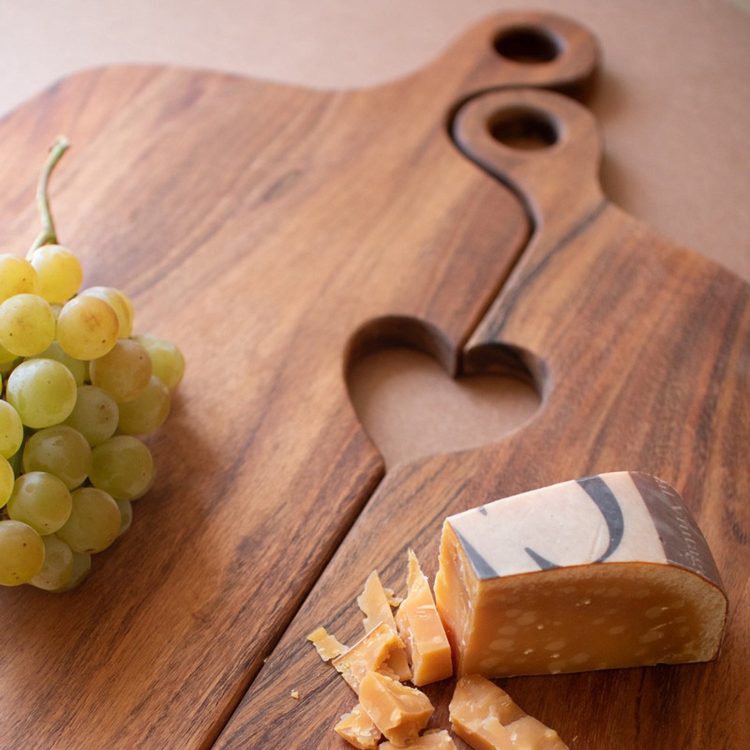 Heart Wooden Serving Board Set of 2