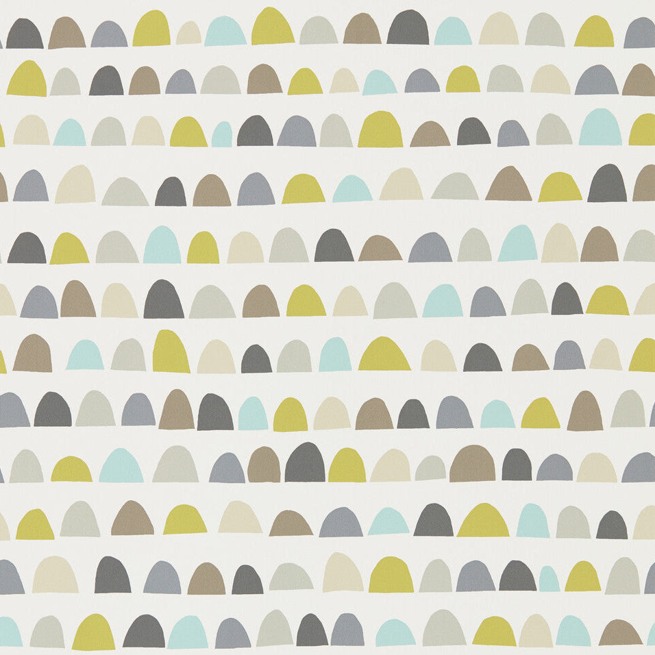 Scion x Kravet Priya Mist/Pear/Pewter Wallpaper