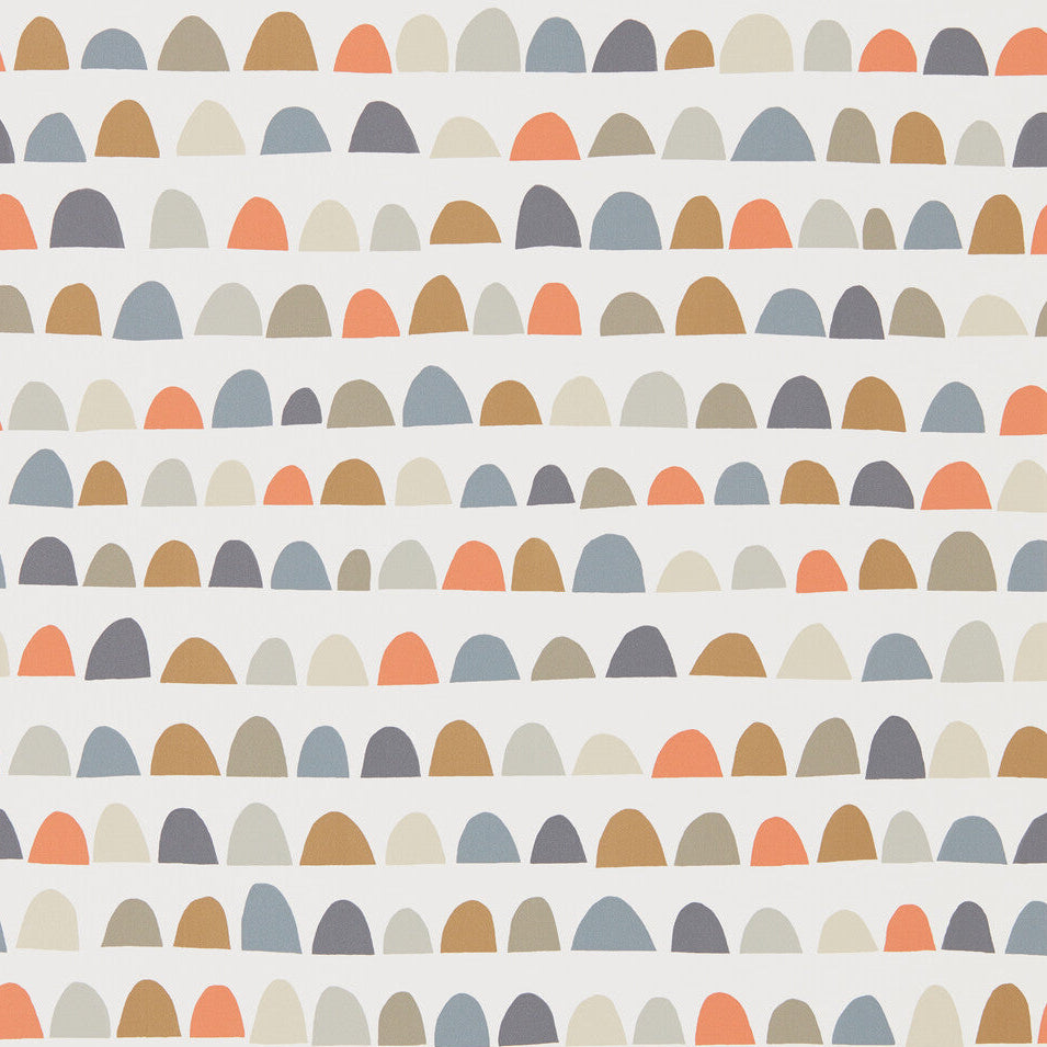 Scion x Kravet Priya Nutmeg/Paprika/Jet Wallpaper