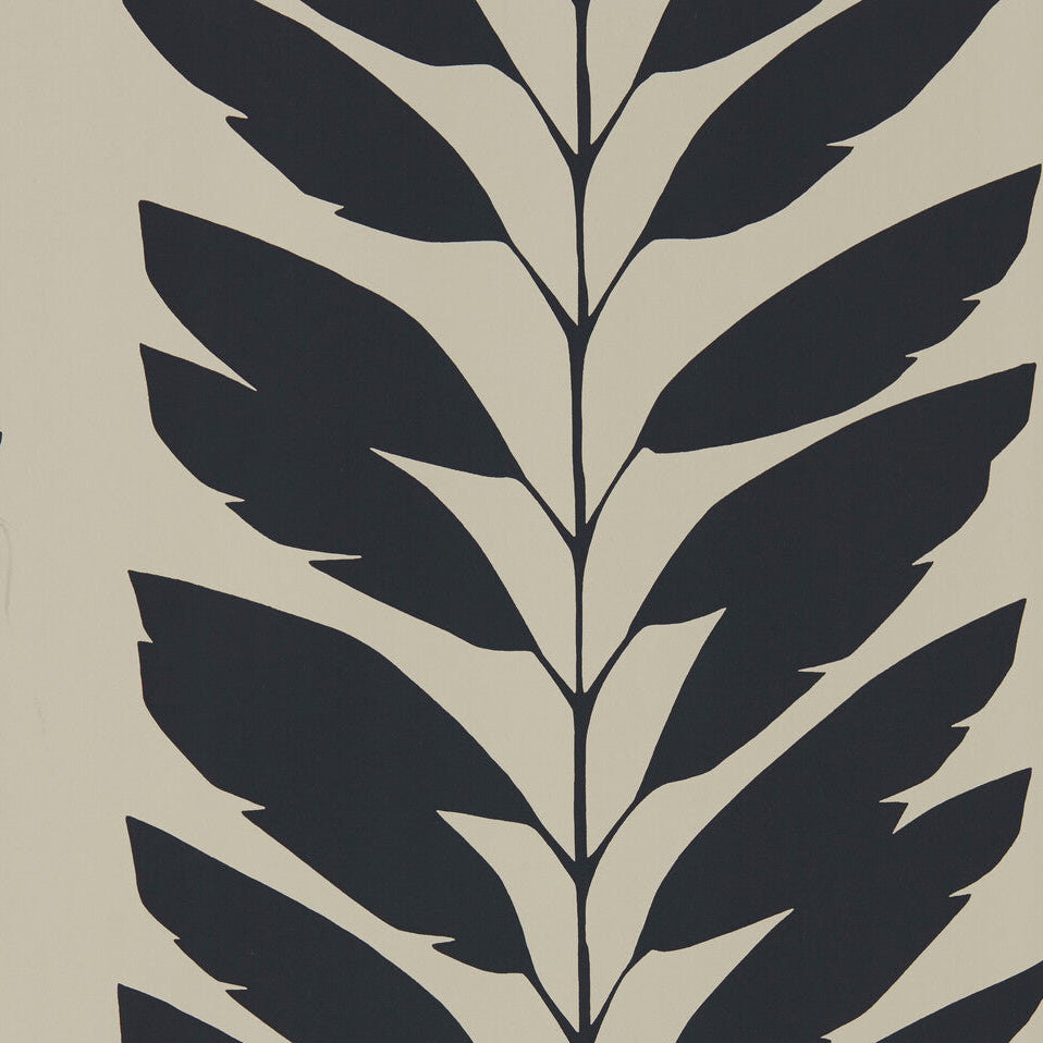 Scion x Kravet Malva Liquorice Wallpaper