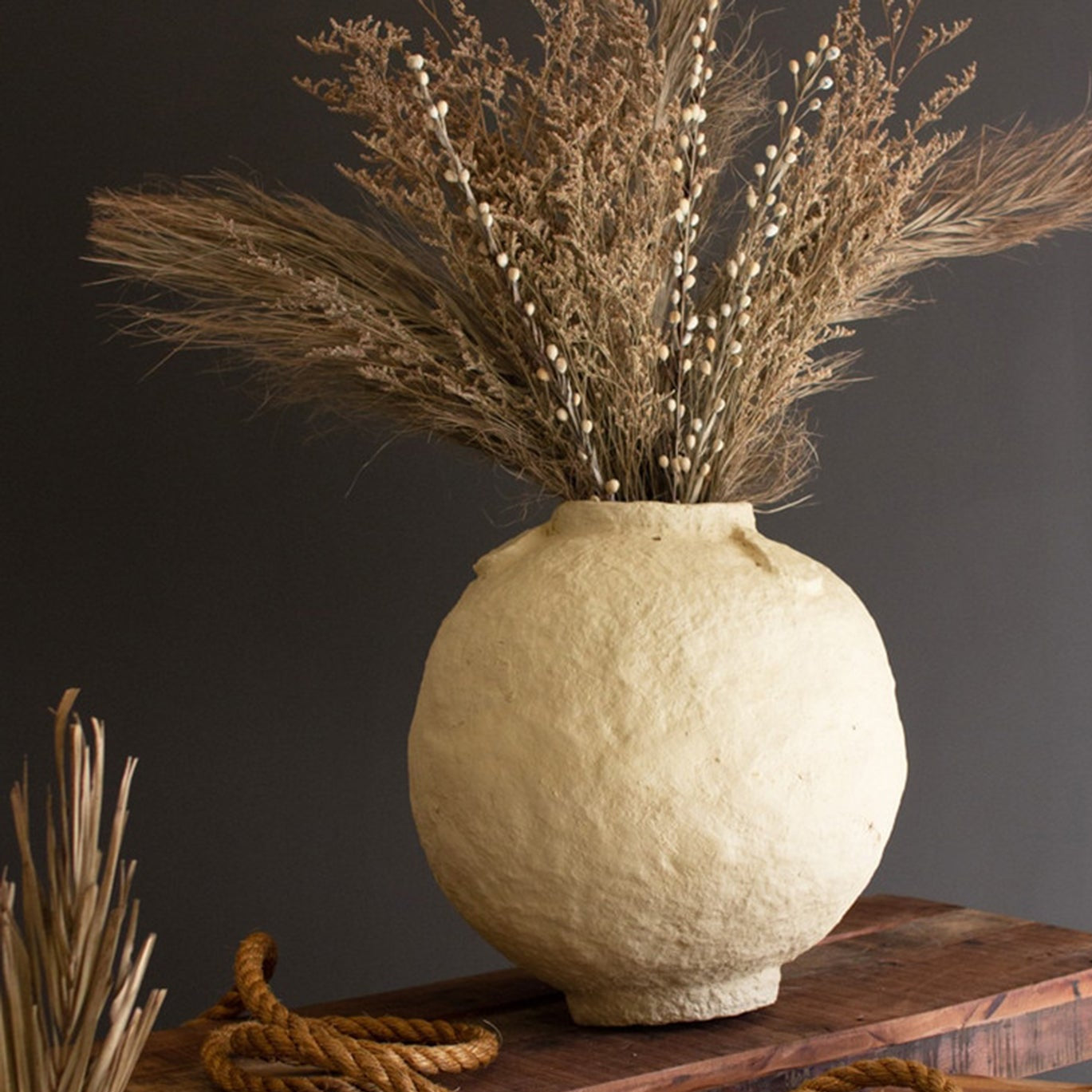 Paper Mache Small Urn