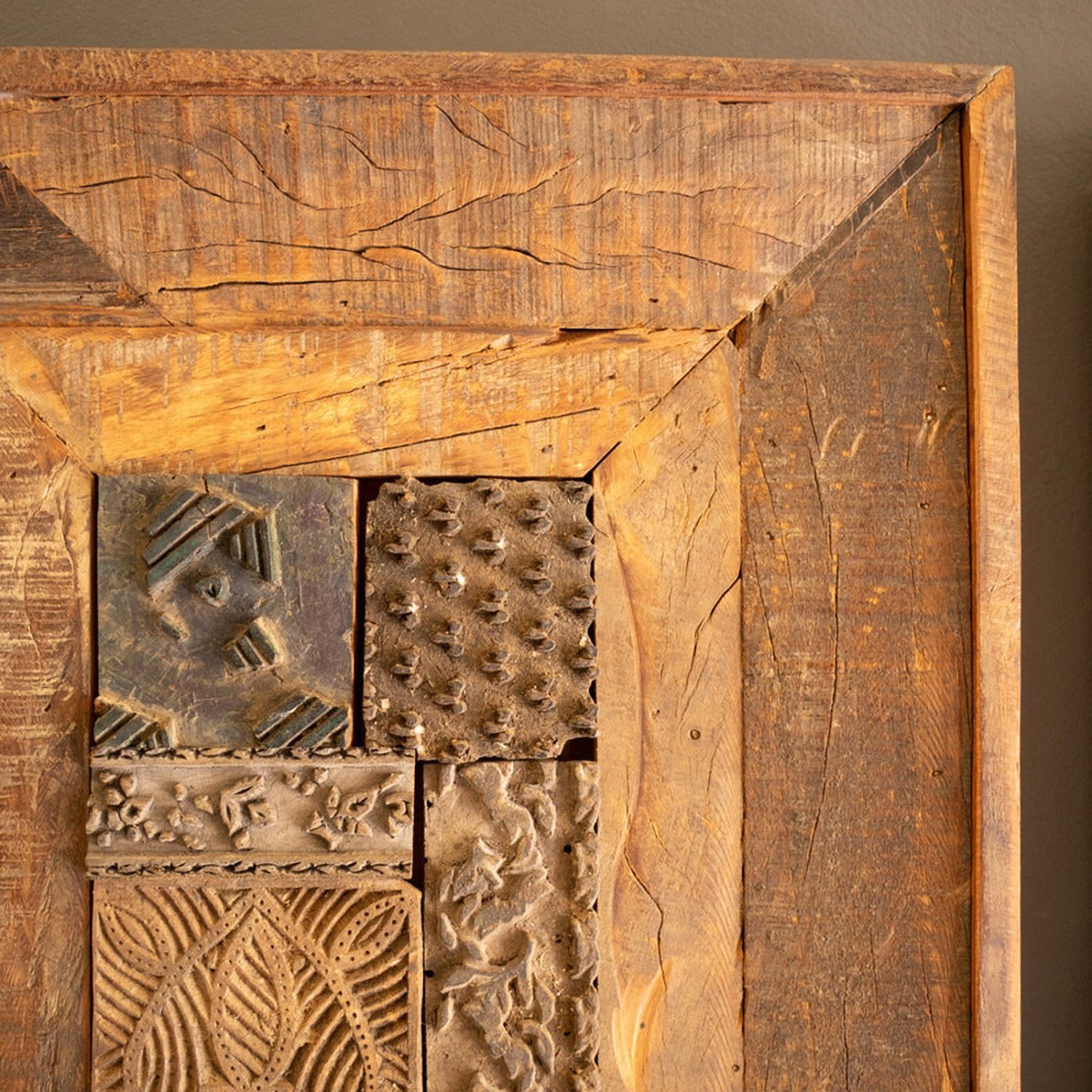 Block Stamps Framed Art Set of 2