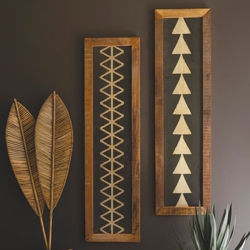 Black and White Prints Framed Artwork Set of 2