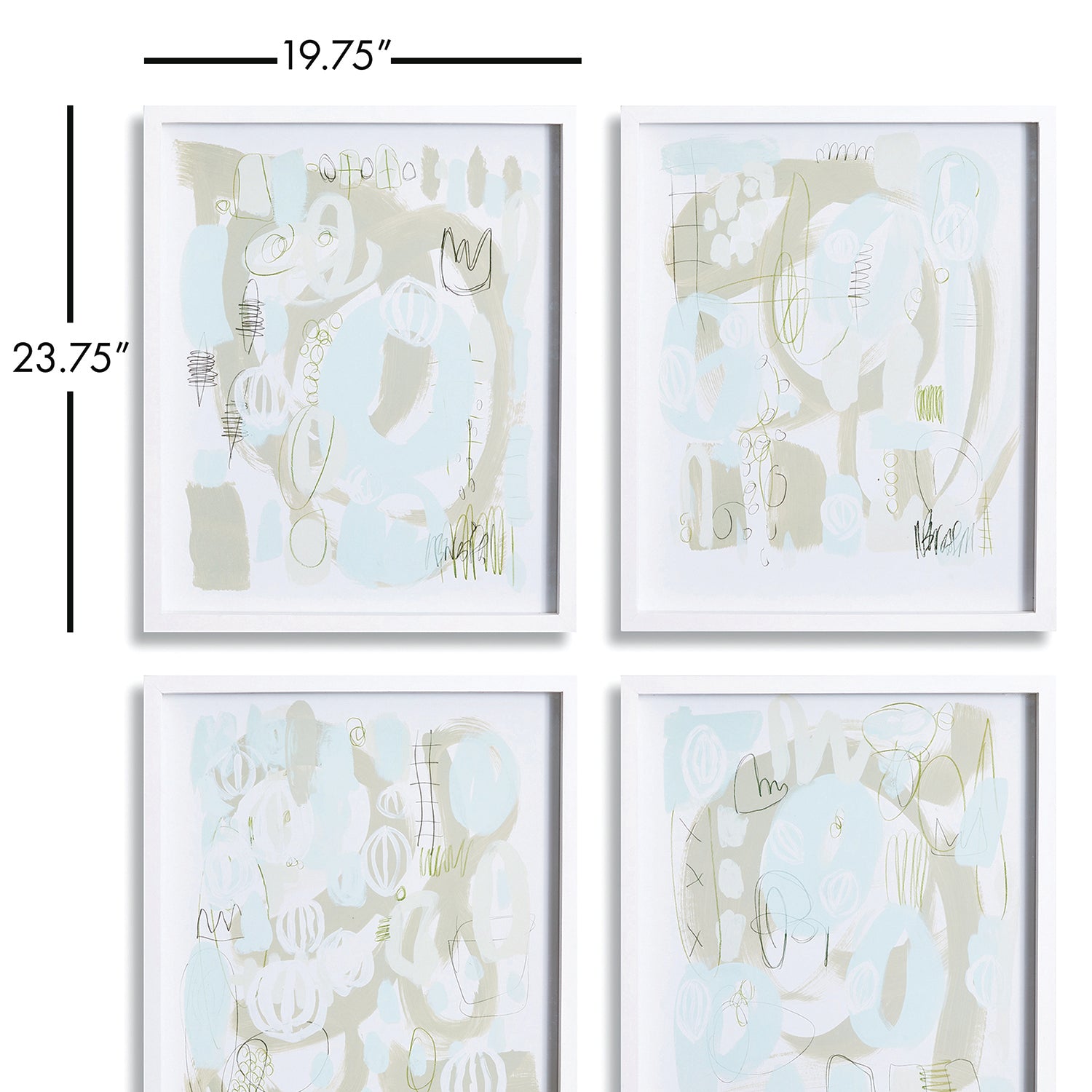 Bacchus Framed Print Set of 4